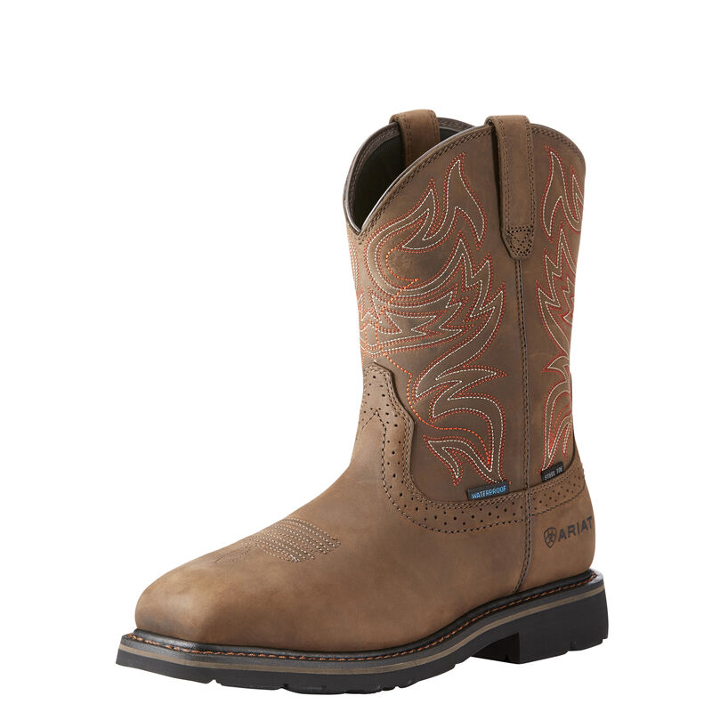 Ariat Arbeitsschuhe Herren - Sierra Delta Waterproof Steel Toe Braun ( FBAYU-5961 )
